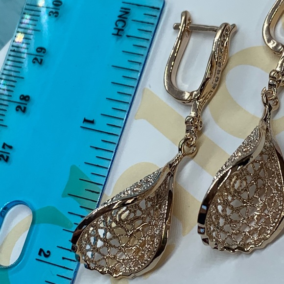 Rose Gold Plated Earrings - Picture 6 of 6